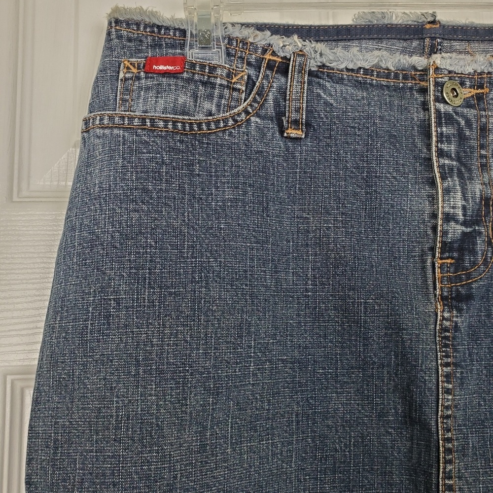 💗Hollister Women skirt Jean size 6 - Picture 3 of 7